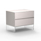 Contemporary Wood Nightstand 20-inch Tall 2-Drawer Night Table with Acrylic Base Clearhalo 'Bedroom Furniture' 'furn' 'furn_night_stand' 'Furniture' 'night_stand' 'Nightstands' 1200x1200_6e5f4f94-8a1f-4e28-bc3f-e82771244b6c