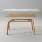 Sintered Stone Dining Table Wooden Base Dinner Table for Dining Room Clearhalo 'Dining Tables & Seating' 'Dining Tables' 'dining_table' 'furn' 'furn_dining_table' 'Furniture' 'Kitchen & Dining Furniture' 1200x1200_6e5f6b25-bcee-4a02-b957-91355a441210