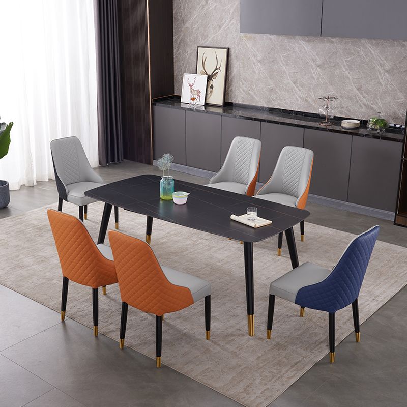 Scandinavian Style Metal Chair Kitchen Dining Parsons Chair (Set of 2) Clearhalo ' kitchen&dining_furn' 'Dining Chairs' 'Dining Tables & Seating' 'dining_chair' 'furn' 'furn_dining_chair' 'Furniture' 'furniture_dining_chair' 'Kitchen & Dining Furniture' 'kitchen' 1200x1200_6e5fed11-49dd-4c42-af26-98d214dbdc00