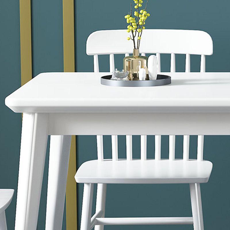 Minimalist Solid Wood Rectangle Shape Dining Table Kitchen Dining Table with 4 Legs Base Clearhalo ' dining_table' 'Dining Tables & Seating' 'Dining Tables' 'furn' 'furn_dining_table' 'Furniture' 'furniture_dining_table' 'Kitchen & Dining Furniture' 'kitchen&dining_furn' 'kitchen' 'kitchen_dining_table' 1200x1200_6e6087f7-69c2-498e-8ecd-79216264a0a1