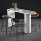 Industrial White Pub Bar Table Wood Double Pedestal Bar Dining Table Fixed Table Clearhalo 'Bar Furniture' 'Bar Tables' 'bar_tables' 'furn' 'furn_bar_tables' 'Furniture' 'furniture_bar_tables' 'Kitchen & Dining Furniture' 1200x1200_6e620490-d246-492d-a701-f7da1a4bd133