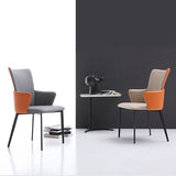 Modern Metal Dining Room Chair Faux Leather Dining Chairs for Restaurant Use Clearhalo ' kitchen&dining_furn' 'Dining Chairs' 'Dining Tables & Seating' 'dining_chair' 'furn' 'furn_dining_chair' 'Furniture' 'furniture_dining_chair' 'Kitchen & Dining Furniture' 'kitchen' 1200x1200_6e6400a5-3481-47c5-9e04-cbb3119722ab