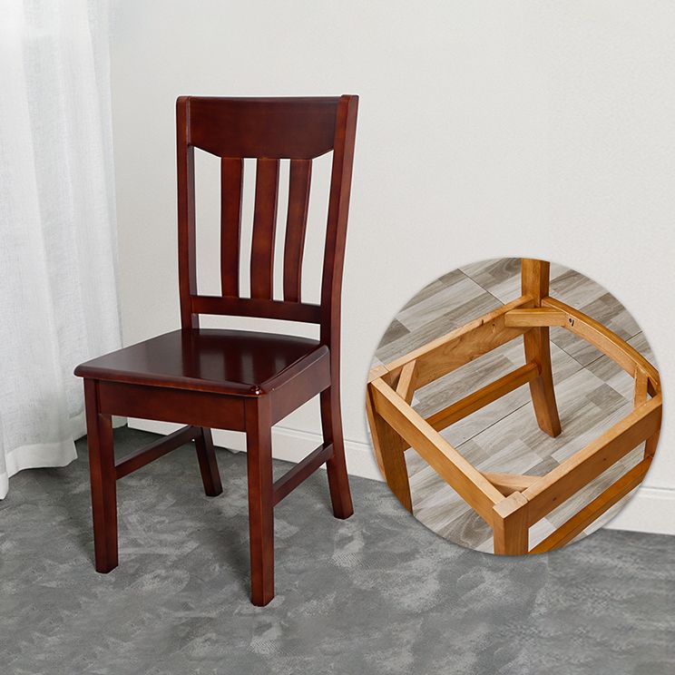 Traditional Dining Room Chair Wood Dining Side Chair with 4 Legs for Home Use Clearhalo ' kitchen&dining_furn' 'Dining Chairs' 'Dining Tables & Seating' 'dining_chair' 'furn' 'furn_dining_chair' 'Furniture' 'furniture_dining_chair' 'Kitchen & Dining Furniture' 'kitchen' 1200x1200_6e6571ab-1530-4f2e-b2d3-4f29b257082a