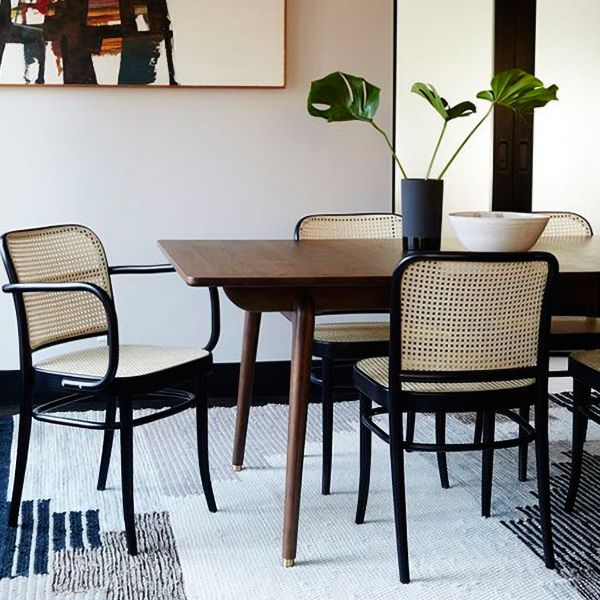 Contemporary Kitchen Opening Back Dining Side Chair Solid Wood Dining Side Chair Clearhalo ' kitchen&dining_furn' 'Dining Chairs' 'Dining Tables & Seating' 'dining_chair' 'furn' 'furn_dining_chair' 'Furniture' 'furniture_dining_chair' 'Kitchen & Dining Furniture' 'kitchen' 1200x1200_6e661762-f37b-4358-a799-965c144b0ef3