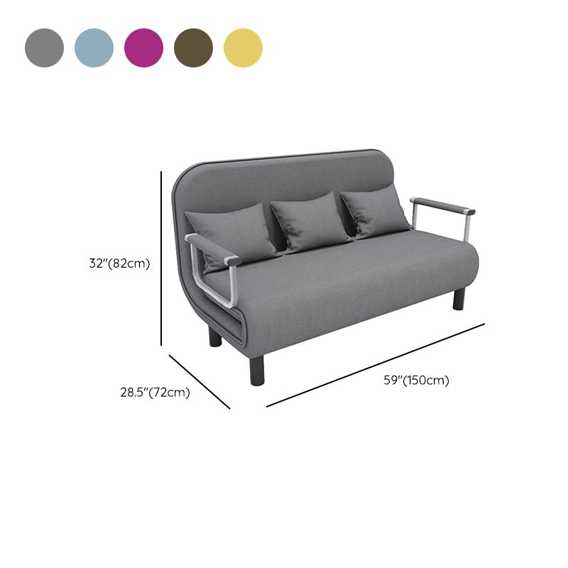 Removable Cushions Sleeper Sofa Contemporary Square Arms Sofa Bed Clearhalo 'furn' 'furn_futons' 'Furniture' 'Futons & Daybeds' 'Futons' 'Living Room Furniture' 1200x1200_6e67b253-c322-4eeb-b3da-5b71bc0bcb74