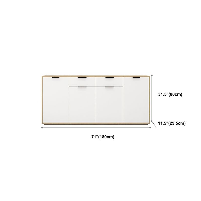 Sideboard in legno ingegnerizzato per la parte contemporaneo bianco per sala da pranzo