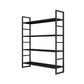 3/4/5-Shelf Iron Etagere Bookshelf Black and White Vertical Bookcase for Living Room Clearhalo 'Bookcases' 'furn' 'furn_bookcases' 'Furniture' 'furniture_bookcases' 'Office Furniture' 1200x1200_6e6ada64-3523-4b6b-9662-174b0a0c7528