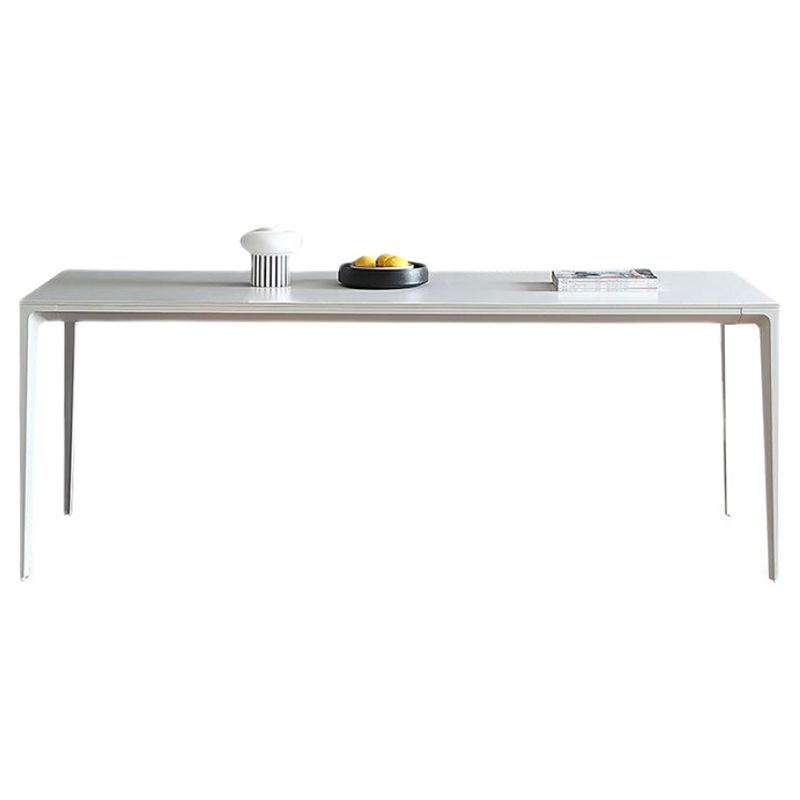 Modern Aluminium Dining Table Set 1/4/5/7 Pieces Rectangle Dinette Set with Sintered Stone Clearhalo 'Dining Room Sets' 'Dining Tables & Seating' 'dining_room_set' 'furn' 'furn_dining_room_set' 'Furniture' 'Kitchen & Dining Furniture' 1200x1200_6e6b0564-05ef-416e-957f-145c11eb5504