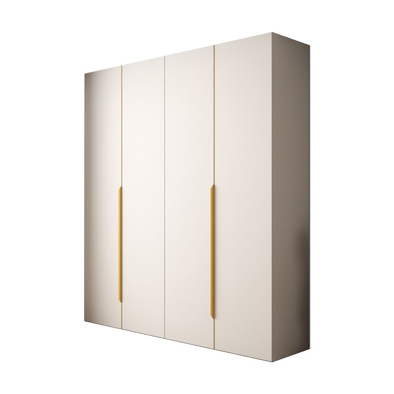 White Colour Wardrobe Contemporary Wooden Wardrobe Closet with Drawer Clearhalo 'Armoires & Wardrobes' 'armoires_wardrobes' 'Bedroom Furniture' 'furn' 'furn_armoires_wardrobes' 'Furniture' 1200x1200_6e6b8a4f-d11f-4b8e-ba37-faa6b6bc25b5