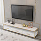 Glam TV Media Stand Console multimédia de rangement ouverte avec 3 tiroirs