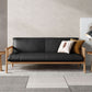 Farmhouse Square Arm Sofa Tight Back Settee with Walnut/Natural Legs Clearhalo 'Furniture' 'furniture_sofas' 'Living Room Furniture' 'Sofa' 'sofas' 1200x1200_6e6dcd93-8b43-403c-af63-5fdf3f64750c