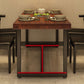 Industrial Style Rectangular Solid Wood Dining Table for Dining Room and Barbecue Shop