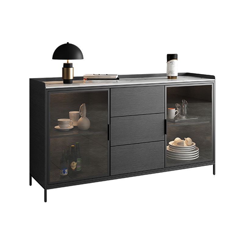 35.43 "H Sideboard Moderner Style Dining -Server mit 3 Schubladen für Küchen- und Esszimmer