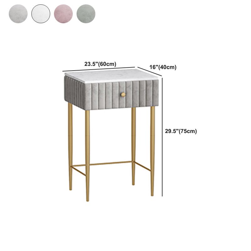 29,5 "hoher Glam Make -up Eitelkeitschreibtisch 1 Schubladen Schminktisch für Schlafzimmer