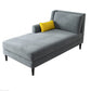 Modern Style Upholstered Chaise Living Room Square Arms Chaise