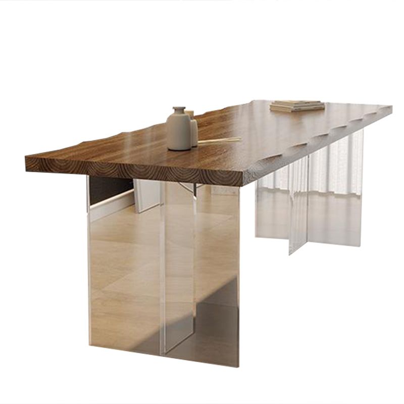 Moderne 1/5/7 Stück Essset Rechteck Holz Esstisch für Esszimmer Küche