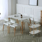 Plastic Dining Chairs Contemporary Open Back Dining Side Furniture in Matte Finish Clearhalo 'Dining Chairs' 'Dining Tables & Seating' 'dining_chair' 'furn' 'furn_dining_chair' 'Furniture' 'Kitchen & Dining Furniture' 1200x1200_6e7f9909-9e2d-406c-9f39-6ca11849fa8f