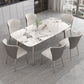Contemporary Stone Dining Table Set 1/2/5/7 Pieces Dining Set for Home Use Clearhalo 'Dining Room Sets' 'Dining Tables & Seating' 'dining_room_set' 'furn' 'furn_dining_room_set' 'Furniture' 'Kitchen & Dining Furniture' 1200x1200_6e80bffd-ccbb-4806-830b-c4485948bfdf