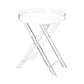 Cross Legs Side Table Acrylic Round/Rectangular Sofa Side Accent Table