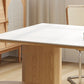 Contemporary Rectangle Table Sintered Stone Table with Wood Legs for Kitchen Clearhalo 'Dining Tables & Seating' 'Dining Tables' 'dining_table' 'furn' 'furn_dining_table' 'Furniture' 'Kitchen & Dining Furniture' 1200x1200_6e83b945-34f8-4a7b-8388-a9f5f40e20f3