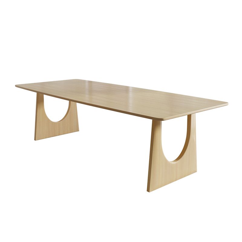 Modern 1/7 Pieces Dining Set Rectangle Pine Wood Dining Table for Dining Room Clearhalo 'Dining Room Sets' 'Dining Tables & Seating' 'dining_room_set' 'furn' 'furn_dining_room_set' 'Furniture' 'Kitchen & Dining Furniture' 1200x1200_6e84e832-14a5-450e-8756-8b5fdebbf128