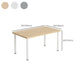 Modern 1/4/5 Pieces Dining Room Table Rectangle Wood Furniture for Home