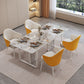 Glam Stone Furniture 1/5 Pcs Standard Height Dining Room Set for Home Use