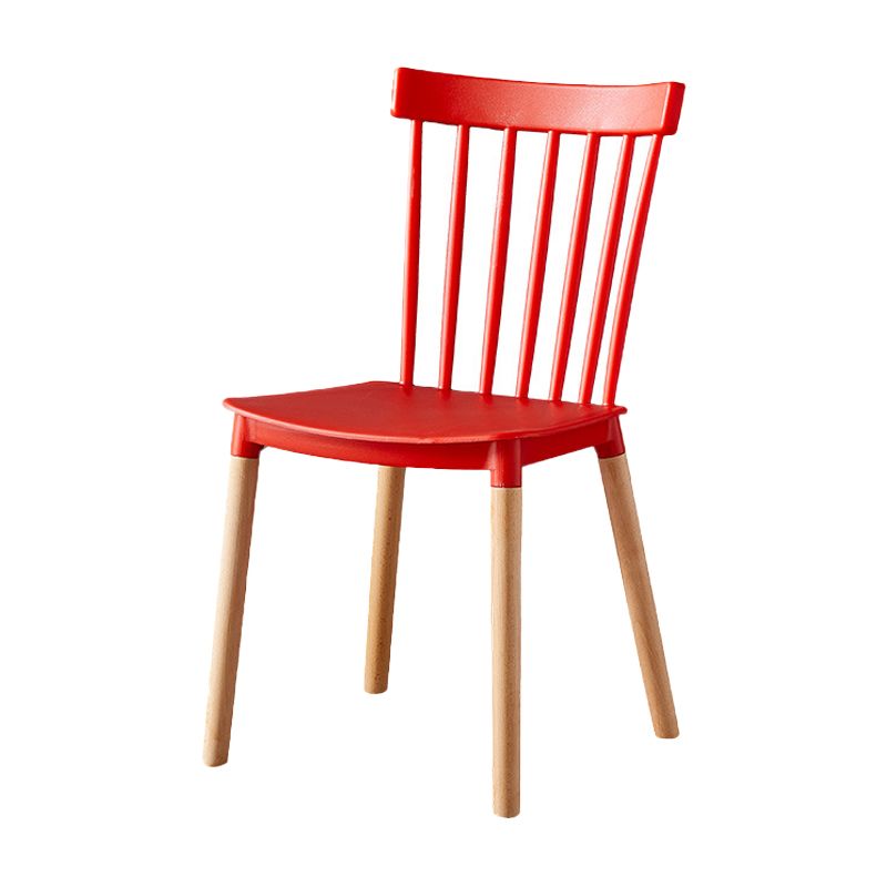 Sedia a bordo posteriore in legno contemporaneo in legno.