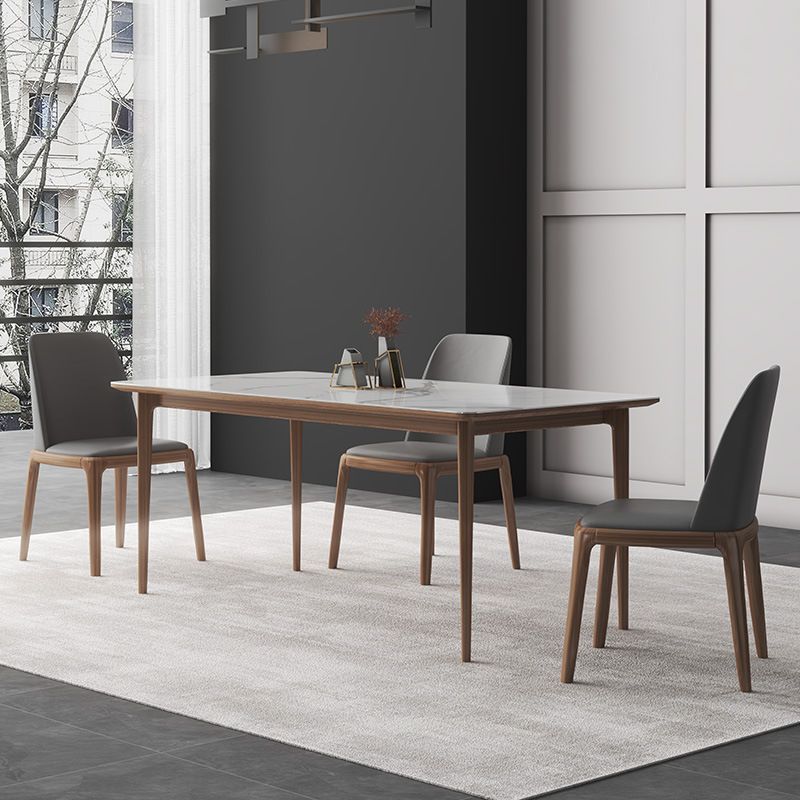 Modern Sintered Stone Top Dining Set Rectangle 1/2/3/4/7 Pieces Dining Room Table Set Clearhalo 'Dining Room Sets' 'Dining Tables & Seating' 'dining_room_set' 'furn' 'furn_dining_room_set' 'Furniture' 'furniture_dining_room_set' 'Kitchen & Dining Furniture' 1200x1200_6e875205-43a3-4636-a829-d49280ae3241