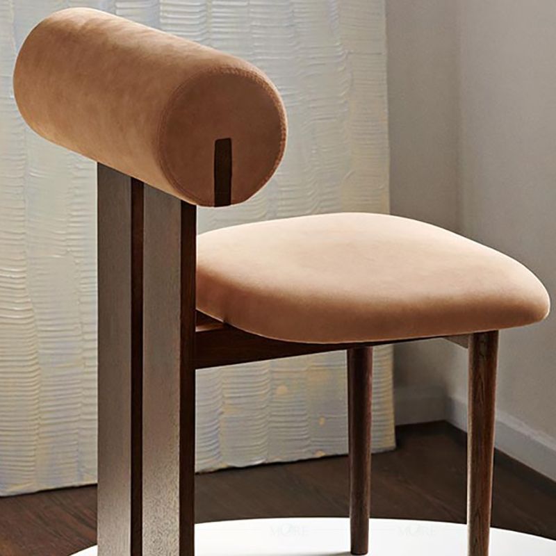 23.22 "Brede armloze stoel Solid Wood frame stoel voor woonkamer