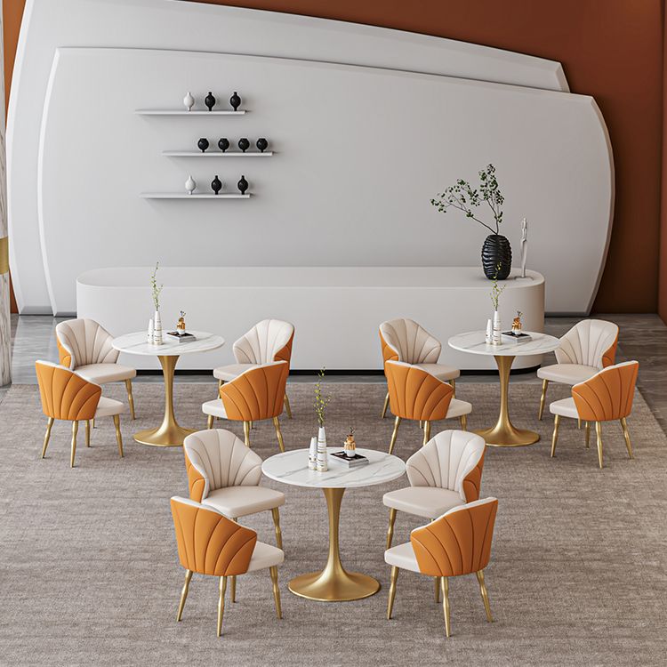 Contemporary Style Tulip Base Furniture Stone Dining Table Round for Home Clearhalo ' dining_table' 'Dining Tables & Seating' 'Dining Tables' 'furn' 'furn_dining_table' 'Furniture' 'furniture_dining_table' 'Kitchen & Dining Furniture' 'kitchen&dining_furn' 'kitchen' 'kitchen_dining_table' 1200x1200_6e89e627-e761-4c01-91b3-5a9f7451fec2