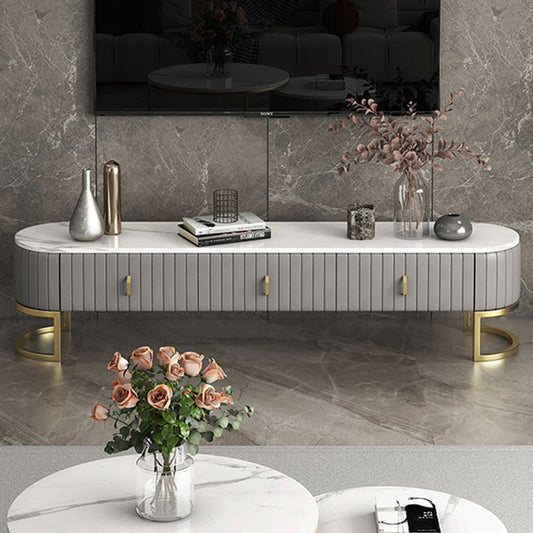 Northern European Rock Board TV Cabinet Simple Modern Light Luxury TV Stand