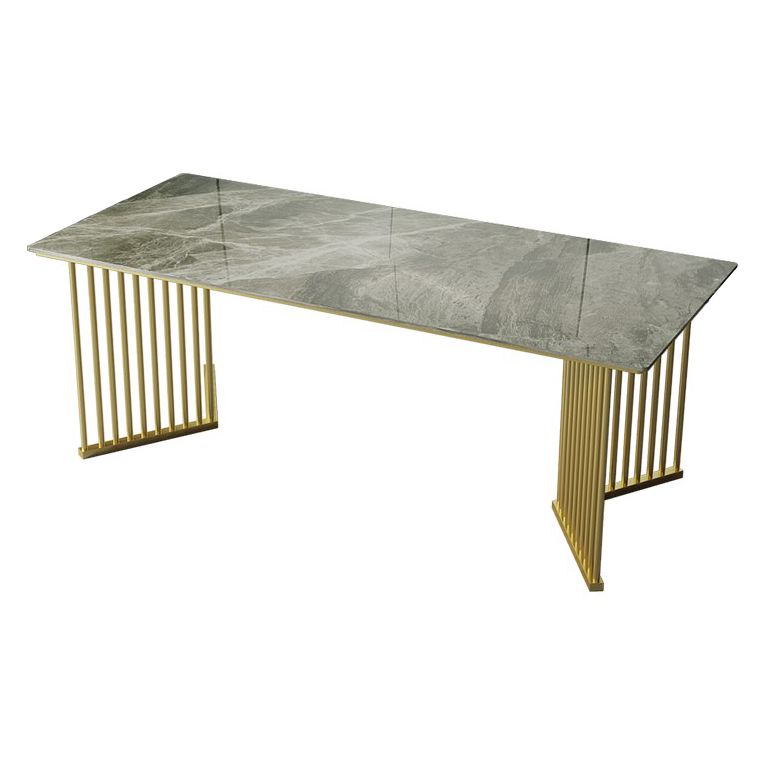Metal Traditional Luxury Rectangle Indoor Table Sintered Stone Top Table for Kitchen and Dining Room Clearhalo ' dining_table' 'Dining Tables & Seating' 'Dining Tables' 'furn' 'furn_dining_table' 'Furniture' 'furniture_dining_table' 'Kitchen & Dining Furniture' 'kitchen&dining_furn' 'kitchen' 'kitchen_dining_table' 1200x1200_6e8a0e8e-af6d-4df3-bdff-5b2b1441ae74