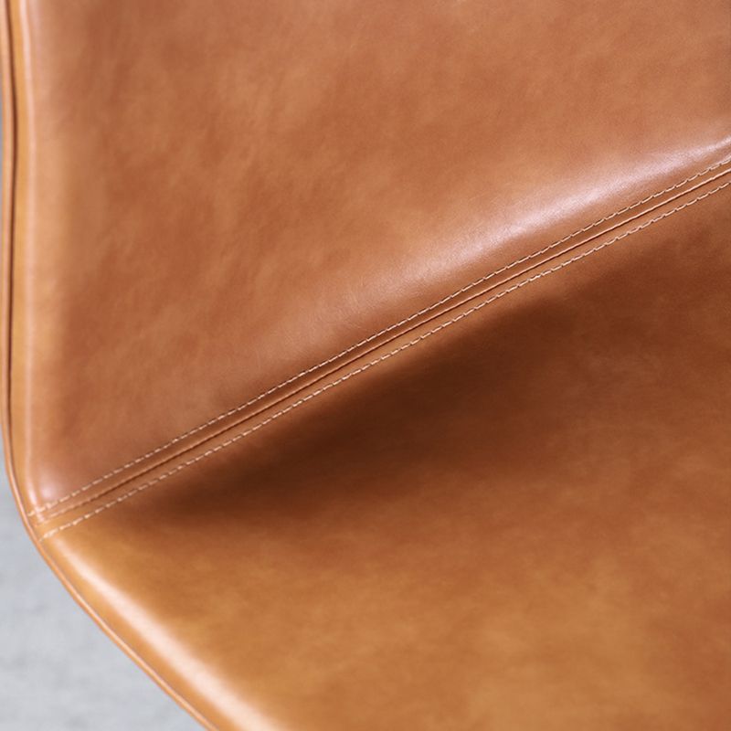 Scandinavian Adjustable Height Stool Leather Counter Stool with Footrest Clearhalo 'Bar Furniture' 'Bar Stools' 'bar_stools' 'furn' 'furn_bar_stools' 'Furniture' 'Kitchen & Dining Furniture' 1200x1200_6e8cb9b5-35ae-48be-ac42-969488532538