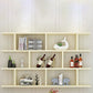 Wall Unit Open Bookcase Modern Engineered Wood Shelf Bookcase for Home