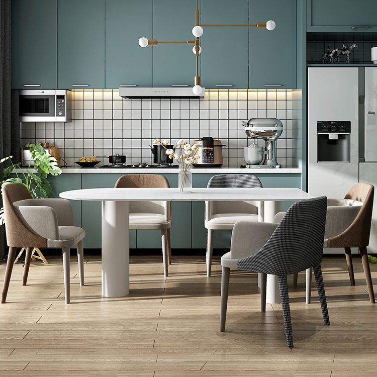 Metal Contemporary White Dining Table Sintered Stone Top Table for Dining Room Clearhalo ' dining_table' 'Dining Tables & Seating' 'Dining Tables' 'furn' 'furn_dining_table' 'Furniture' 'furniture_dining_table' 'Kitchen & Dining Furniture' 'kitchen&dining_furn' 'kitchen' 'kitchen_dining_table' 1200x1200_6e933090-d298-464a-aa14-ef75a3395f82