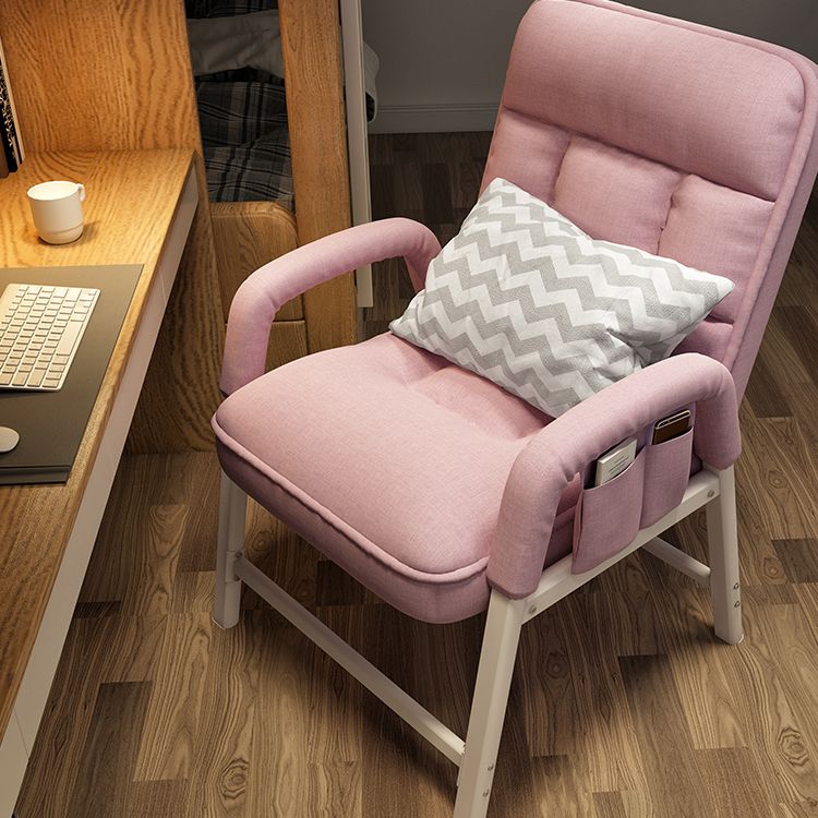 Silla reclinable de patas de metal contemporáneas con espalda con mechones y colocación de posiciones retrospectivas