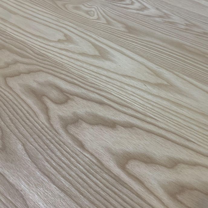 Tavolo di legno di cenere moderno per il ristorante tavolo ovale con doppio piedistallo