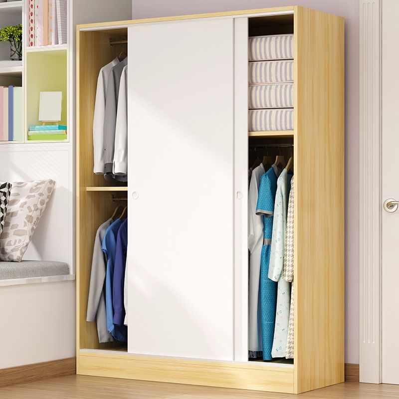 Contemporary Wardrobe Cabinet Sliding Storage Cabinet for Home