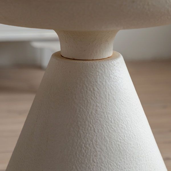 Tavolo da parte superiore rotondo in legno 18,9 "Fine piedistallo alto