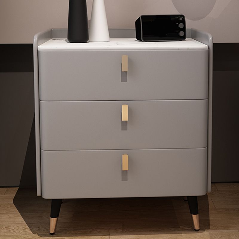 Glam Drawers Included Accent Table Nightstand 22.5" Tall with Legs Clearhalo 'Bedroom Furniture' 'furn' 'furn_night_stand' 'Furniture' 'night_stand' 'Nightstands' 1200x1200_6e9c155f-5cb5-4dc0-ba13-7eb34339c215