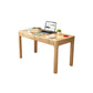 Modern Solid Wood Office Desk Rectangular Shape Task Desk with 4-Legs for Home