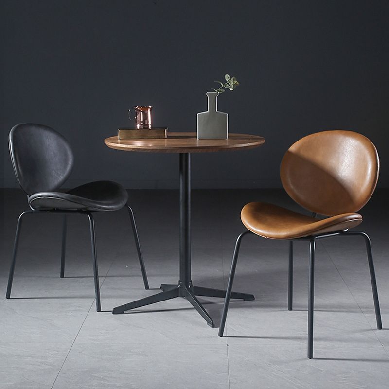 Contemporary Style Side Chair Leather Dining Chair for Dining Room Clearhalo 'Dining Chairs' 'Dining Tables & Seating' 'dining_chair' 'furn' 'furn_dining_chair' 'Furniture' 'Kitchen & Dining Furniture' 1200x1200_6e9d14fe-7536-485c-a305-bda5d53bfaa4