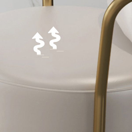 Glam Dinette Set with Leather Chairs 1/4/5 Pieces Glossy White Stone Dining Table Set