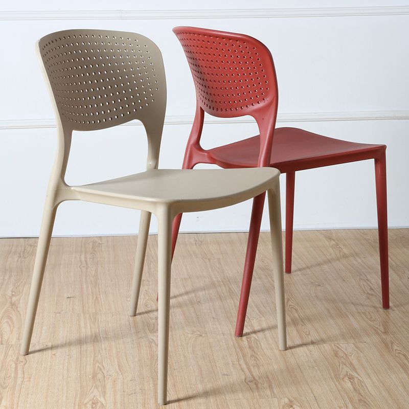 Minimalist Style Plastic Stacking Dining Chair Open Back Dining Side Chair Clearhalo 'Dining Chairs' 'Dining Tables & Seating' 'dining_chair' 'furn' 'furn_dining_chair' 'Furniture' 'furniture_dining_chair' 'Kitchen & Dining Furniture' 1200x1200_6ea003a2-ca6d-4c57-a6b9-e138fcaa6a50