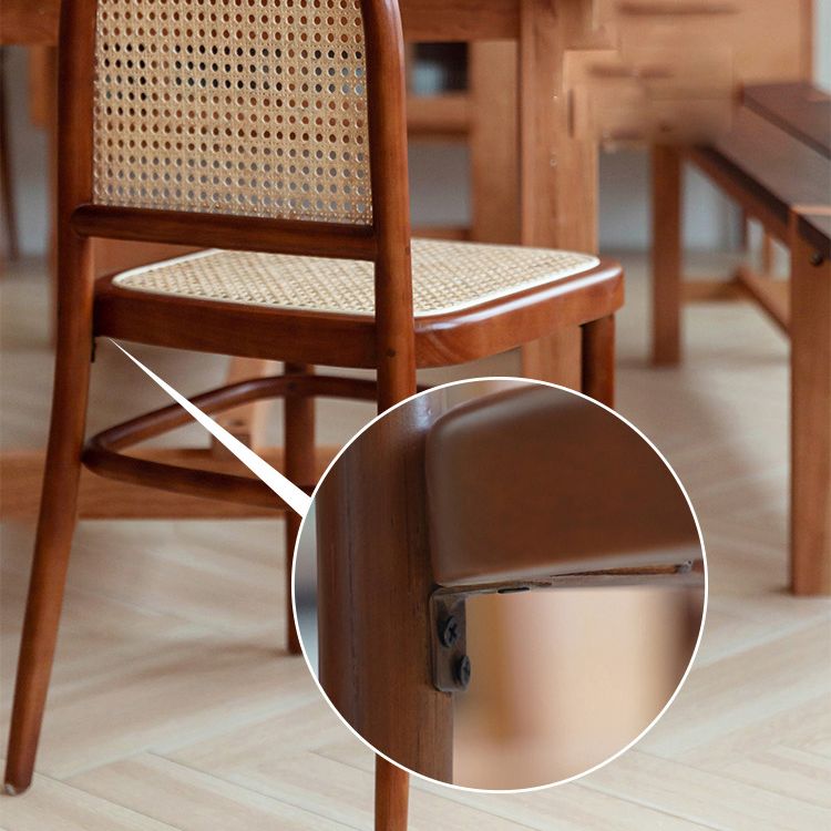 Traditional Wood Dining Armless Chair Open Back Dining Side Chair for Restaurant Use Clearhalo ' kitchen&dining_furn' 'Dining Chairs' 'Dining Tables & Seating' 'dining_chair' 'furn' 'furn_dining_chair' 'Furniture' 'furniture_dining_chair' 'Kitchen & Dining Furniture' 'kitchen' 1200x1200_6ea21997-0997-4bd6-8dfd-66405eca4fba