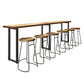Industrial Style Bar Table Solid Wood Rectangle Bistro Bar Desk Clearhalo 'Bar Furniture' 'Bar Tables' 'bar_tables' 'furn' 'furn_bar_tables' 'Furniture' 'Kitchen & Dining Furniture' 1200x1200_6ea5e1ec-5ad8-4e11-88af-a42270c17425