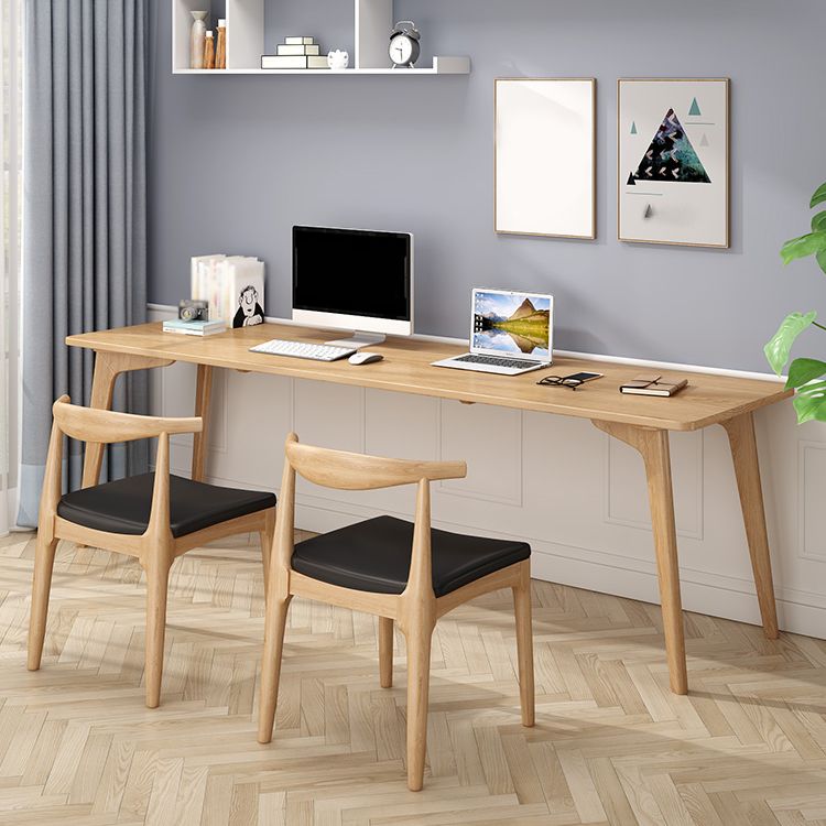 Modern Style Curved Office Desk Solid Wood Writing Desk for Home Clearhalo 'furn' 'furn_office_desk' 'Furniture' 'furniture_office_desk' 'Office Desks' 'Office Furniture' 'office_desk' 1200x1200_6ea8c911-162e-4c84-85bc-98156086687b