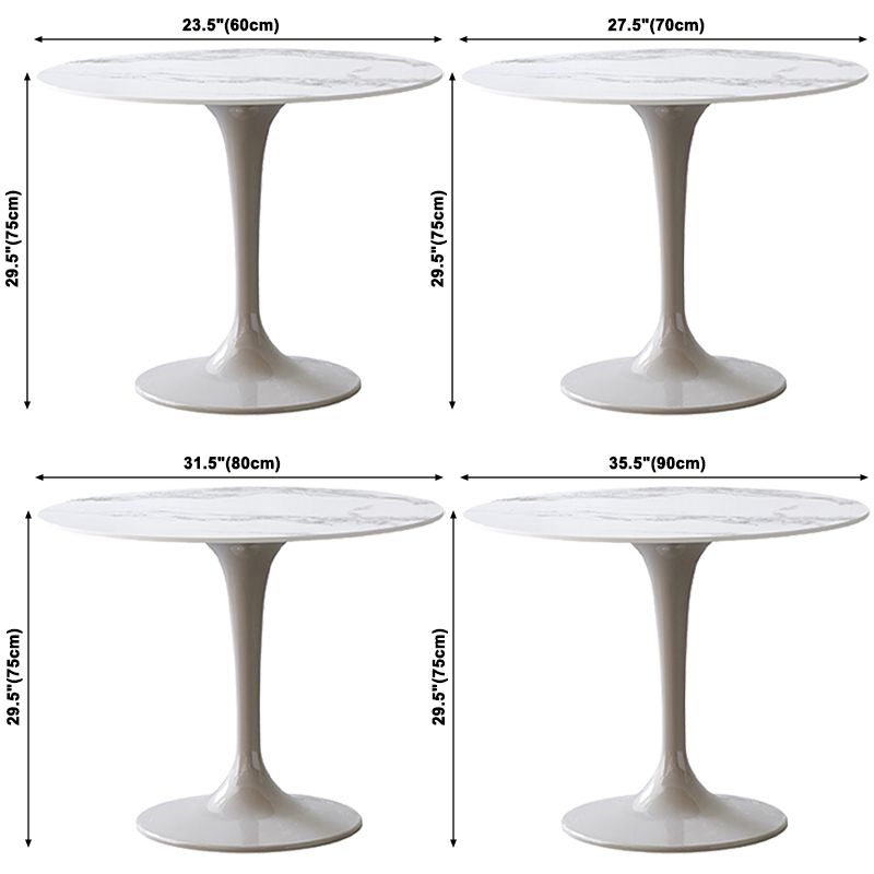 Round Shape White Dining Table Sintered Stone Table Modern with Tulip Base Clearhalo ' dining_table' 'Dining Tables & Seating' 'Dining Tables' 'furn' 'furn_dining_table' 'Furniture' 'furniture_dining_table' 'Kitchen & Dining Furniture' 'kitchen&dining_furn' 'kitchen' 'kitchen_dining_table' 1200x1200_6ea9daad-4a6d-43f6-9360-ce9f8d02825b