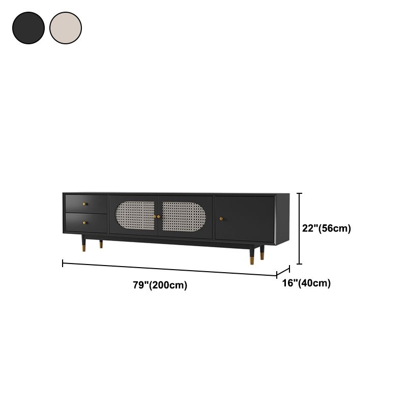 16" D Modern TV Stand Wooden Closed Storage Media Console with 2 Drawers and 1 Door Clearhalo 'furn' 'furn_tv_stands_entertainment_centers' 'Furniture' 'Living Room Furniture' 'TV Stands & Entertainment Centers' 'TV Stands & Media Storage Furniture' 'tv_stands_entertainment_centers' 1200x1200_6eab1256-bd24-429f-8215-3788f87bfd5a
